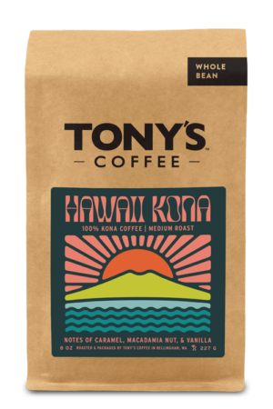 Bag of Tony's Kona Coffee